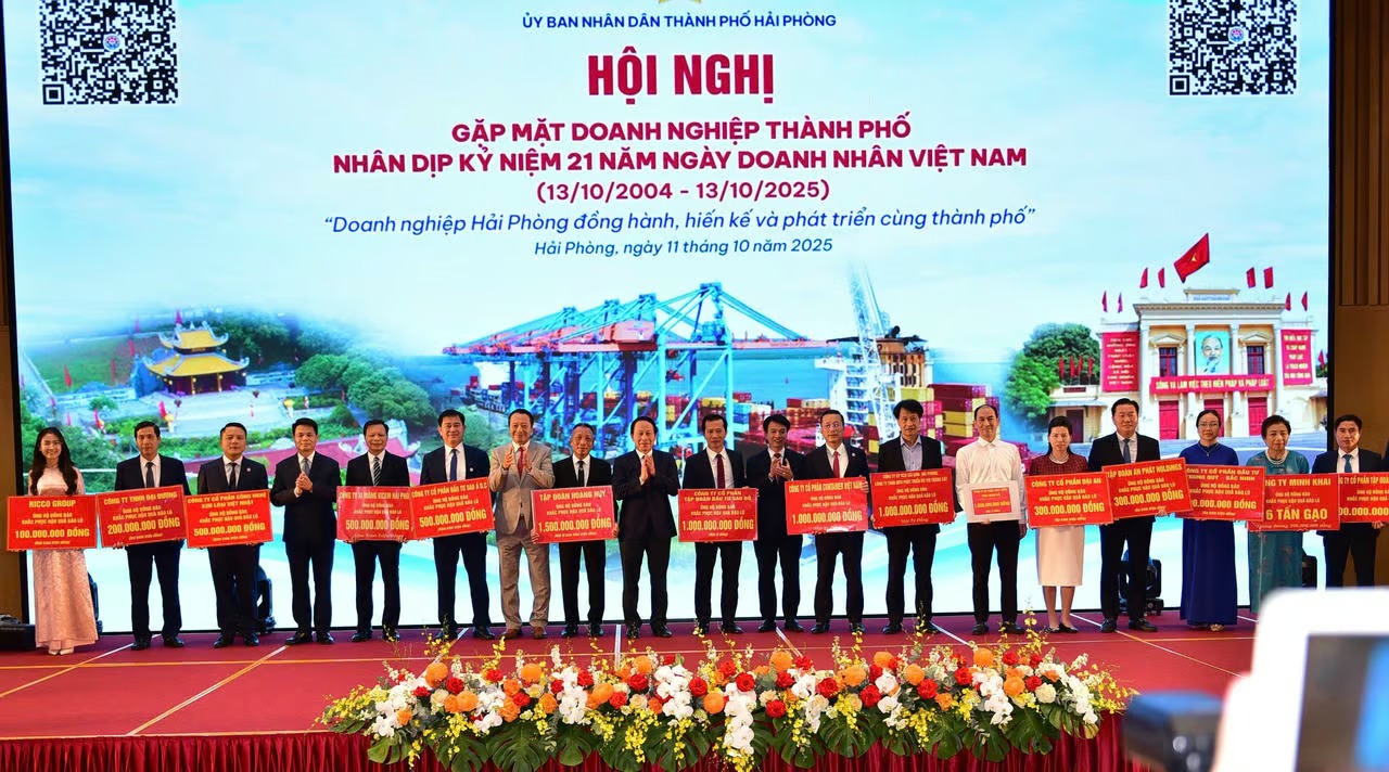 Hải Phòng: Doanh nghiệp ủng hộ 11,5 tỷ đồng hỗ trợ đồng bào bị ảnh hưởng bởi bão, lũ