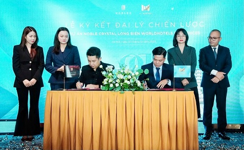 NobleX Group công bố Đại lý phân phối độc quyền Dự án Noble Crystal Long Bien WorldHotels Residences.