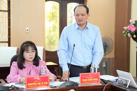 Trưởng Ban Nội chính Thành uỷ Nguyễn Đình Chuyến dự Hội nghị kiểm điểm của tập thể và cá nhân Ban Thường vụ Đảng uỷ phường Hải Dương