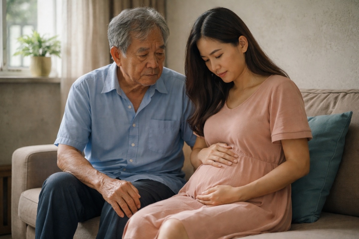 Hoang mang khi bạn gái kém gần 40 tuổi mang thai sau 3 tháng vợ mất