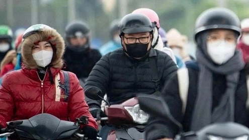 Không khí lạnh gây mưa, nhiệt độ giảm từ 2-5 độ tại miền Bắc