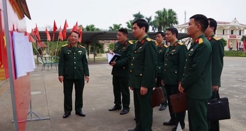 Quân khu 3 kiểm tra, nắm tình hình công tác chuẩn bị bầu cử tại Bộ CHQS thành phố Hải Phòng