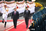 Lễ đón trang trọng Thủ tướng Singapore Lawrence Wong lần đầu thăm Việt nam
