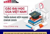 Các đại học của Việt Nam trên bảng xếp hạng CWUR 2025