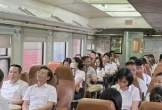 181 cán bộ Hải Phòng đi làm bằng tàu hỏa trong sáng nay 22-9