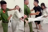 Xôn xao clip người phụ nữ chửi bới, hành hung chiến sĩ công an