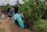 Hải Phòng: Hai xe lao xuống mương sau va chạm, tài xế dương tính với m.a t.úy